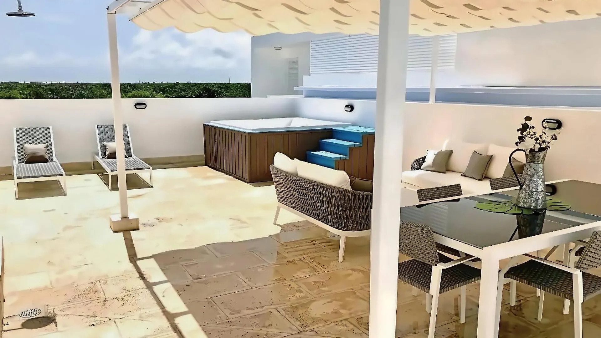 Cana Rock Condos Penthouse Vista Espectacular Golf & Jacuzzi B-336 Punta Cana